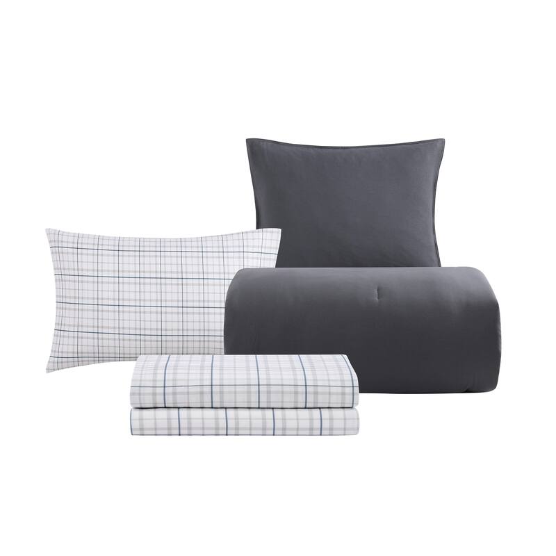 Tommy Hilfiger Solid Reversible Comforter Bonus Set