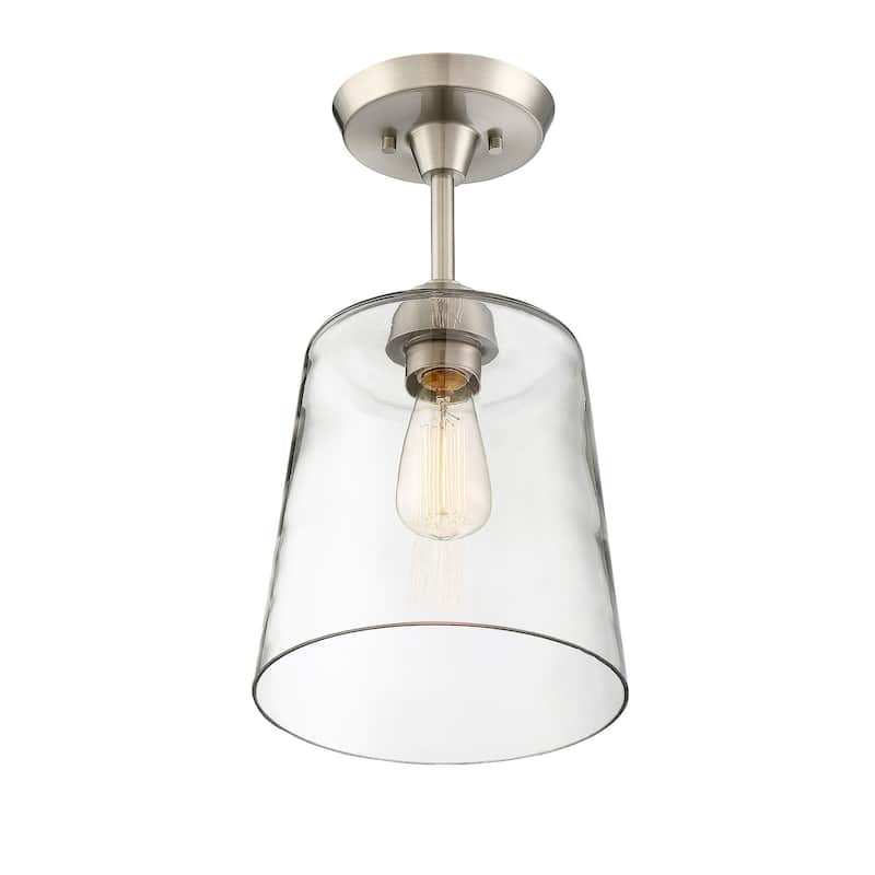 Meridian M60010 Single Light 10" Wide Semi-Flush Ceiling Fixture