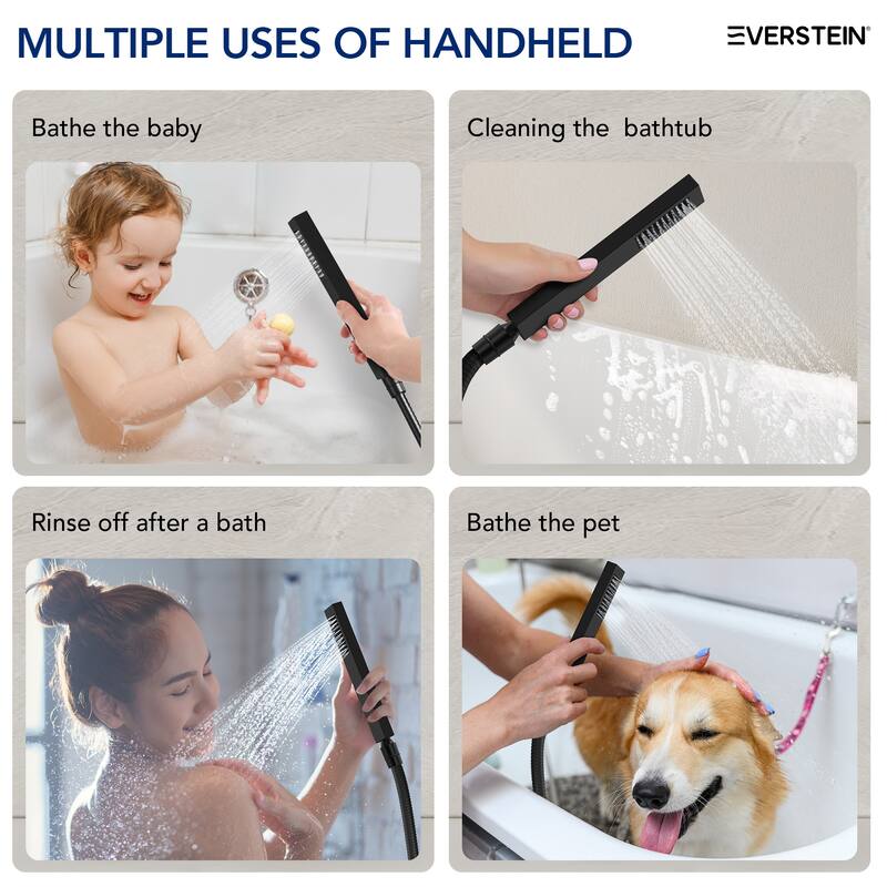 Tub And Shower Faucet Set Complete Shower System with Handheld Shower