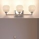 preview thumbnail 1 of 6, Luxury Crystal Bathroom Vanity Light, 6.25"H x 20"W, with Classic Style, Brushed Nickel Finish - 6.25" H, 20" W, 5.25" Dep