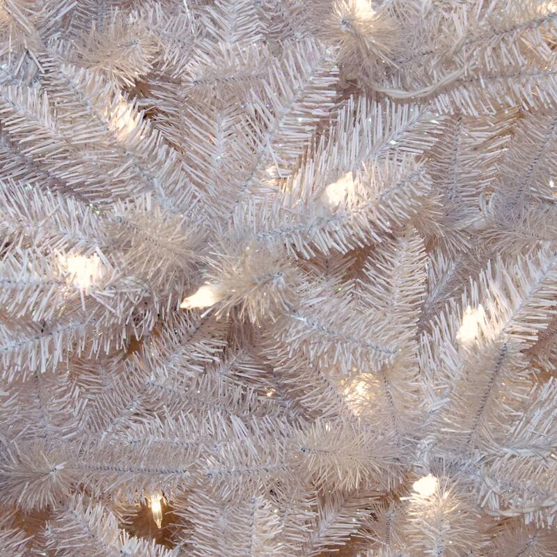 National Tree Company 7 ft. Dunhill White Fir Tree with Clear Lights - 7 Foot