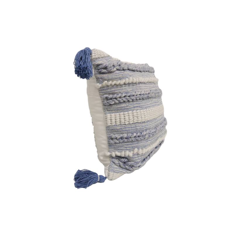 Home&Manor Auxerre Wool & Cotton Designer Throw Pillow