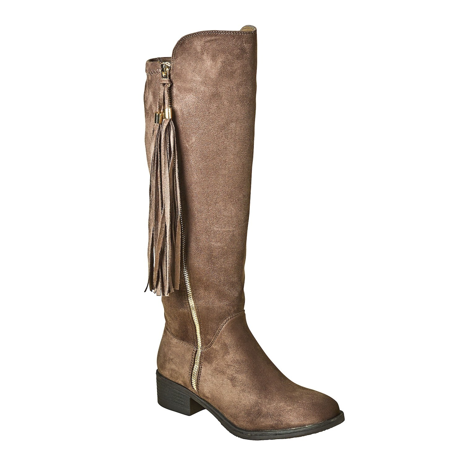 tall boots with tassels