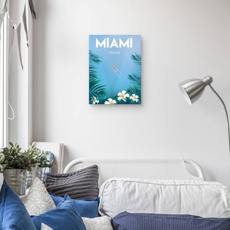 Miami Canvas Art Print