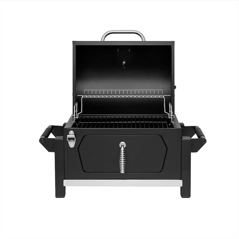 Royal Gourmet CD1519 Portable Charcoal Grill with two Side Handles, comes with a bottle opener