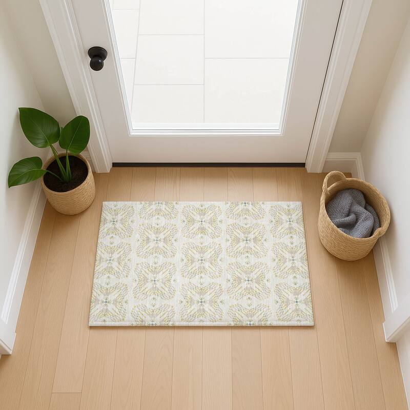 Machine Washable Indoor/ Outdoor Modern Frontenac Chantille Rug