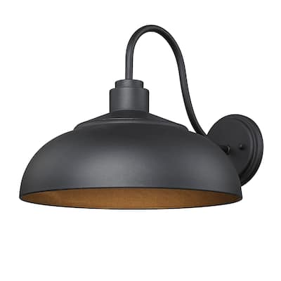 Levitt 13.63" Wide 1-Light Natural Black Outdoor Wall Light