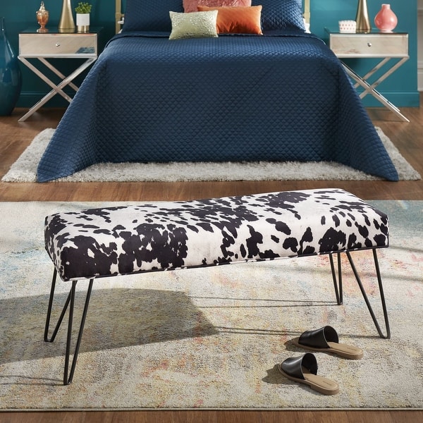 Klaus Velvet Tufted Bench By Inspire Q Bold On Sale Overstock 28987230