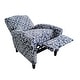 preview thumbnail 13 of 11, Madison Park Kirby Solid Wood Upholstered Push Back Recliner Chair with Rolled Arms