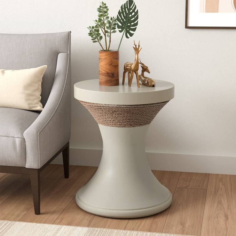 COSIEST Outdoor Patio Faux Stone Coffee Table