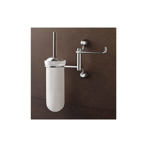 Nameeks 9026 Toscanaluce Wall Mounted Toilet Brush - Chrome