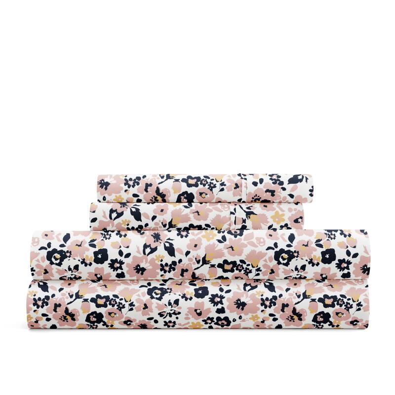 Delicate Blossoms Patterned Ultra-Soft Bed Sheet Sets