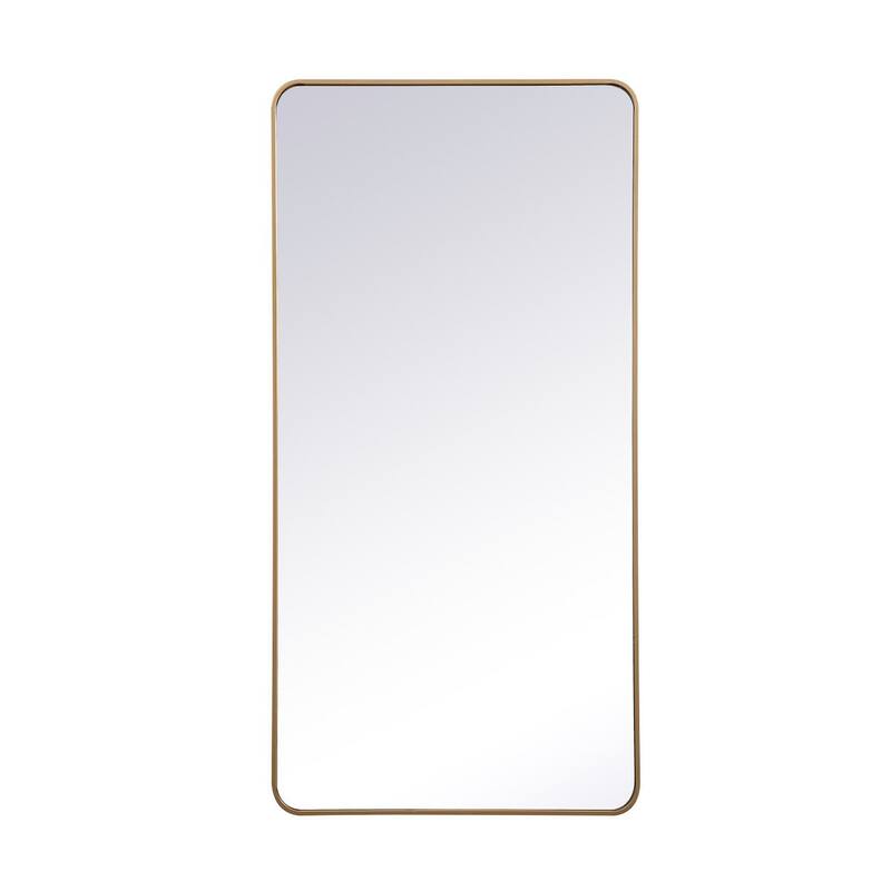 Ezra Soft Corner Metal Rectangular Mirror