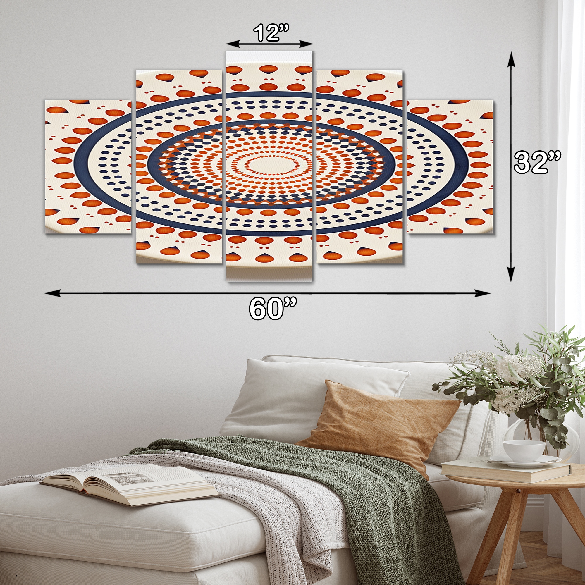 Mandala art for living room on sale