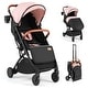 preview thumbnail 3 of 27, Costway Lightweight Baby Stroller with One-Hand Folding, Extendable - See Details Pink