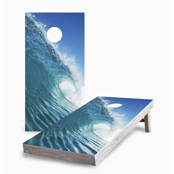 slide 2 of 6, Wave Surfing Cornhole Boards