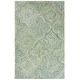 preview thumbnail 21 of 28, SAFAVIEH Hand-Tufted Ikat Cristea Modern & Contemporary Wool Rug 3' x 5' - Sage/Green - Rectangle