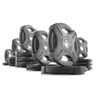 XMark SIGNATURE Series Olympic Plate Weights (325 lb. Set) - Bed Bath ...