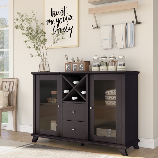 Furniture of America Zula Contemporary Brown 47-inch Dining Buffet. Opens flyout.