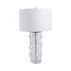 preview thumbnail 8 of 19, Glass Bubble Table Lamp with Crystal Accents and Cylinder Base