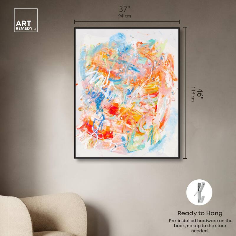 Swirling Hues I Canvas by Art Remedy