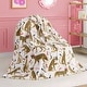 preview thumbnail 68 of 74, Juicy Couture 50"x70" Plush Kids Throw Blankets 50" x 70" - White/Beige