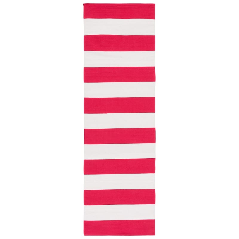 SAFAVIEH Handmade Montauk Geltrude Stripe Cotton Flatweave Rug