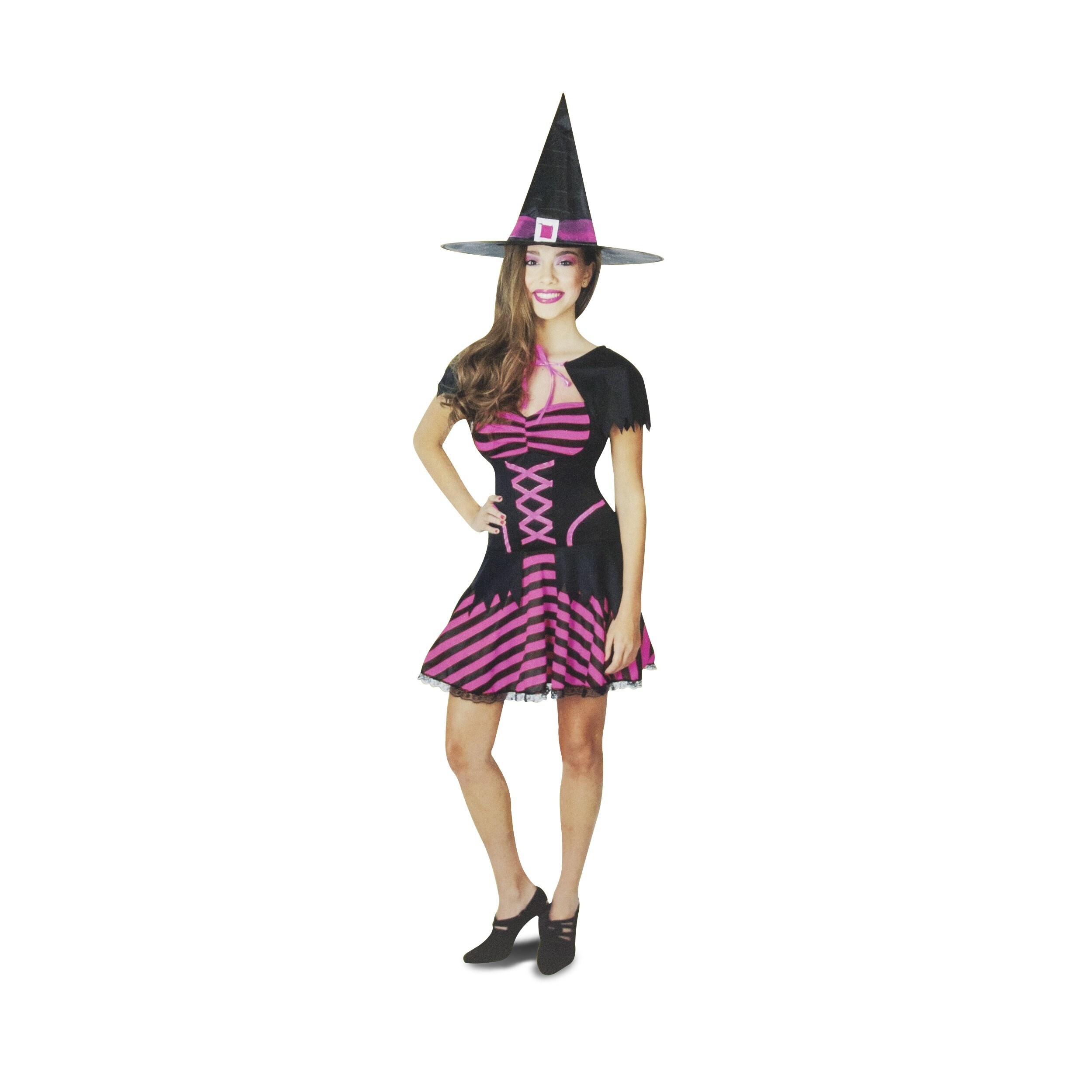 pink and black witch costume