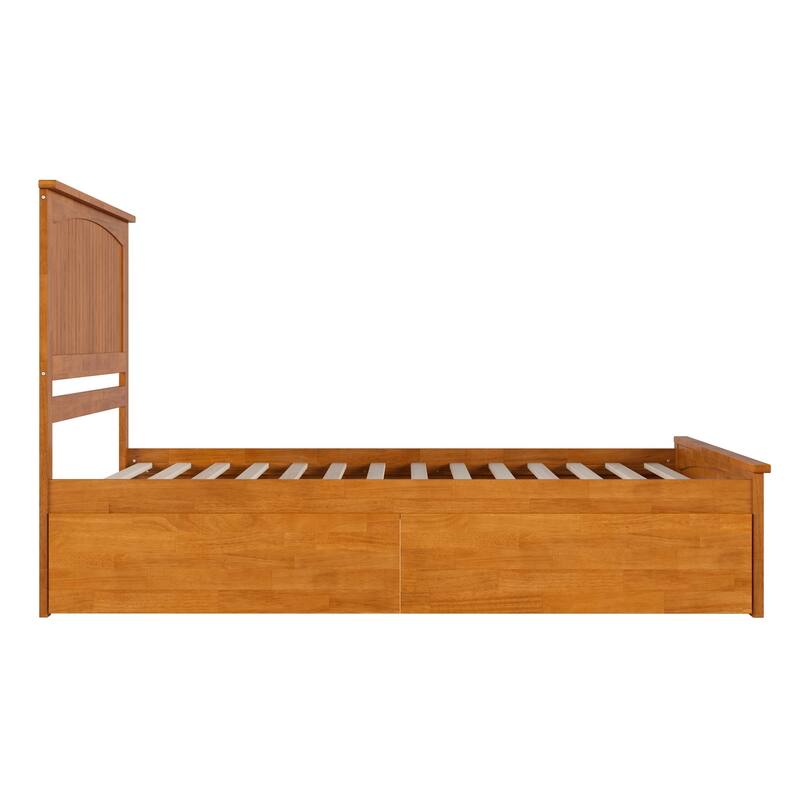 AFI Nantucket Platform Bed with Matching Footboard & Storage Drawers