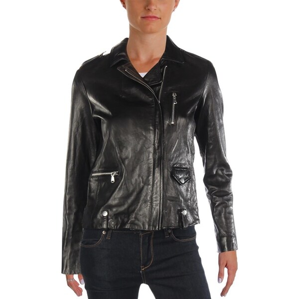 frame denim leather jacket