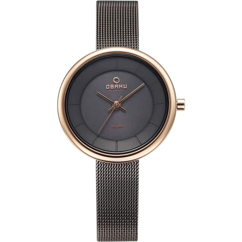 Obaku Women's Lys Black Dial Watch - V206LRVJMJ - 6 (36)