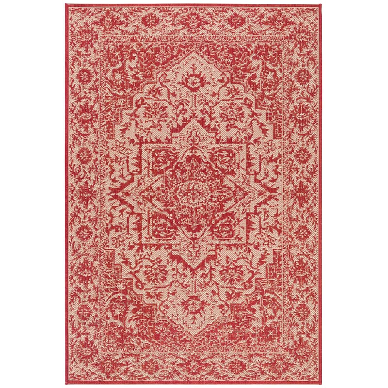 SAFAVIEH Linden Rick Indoor/ Outdoor Patio Backyard Rug