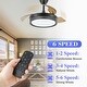 preview thumbnail 28 of 44, 36" Modern Retractable Ceiling Fan with Led Light, 6-Speed Reversible Ceiling Fan with Remote - 36
