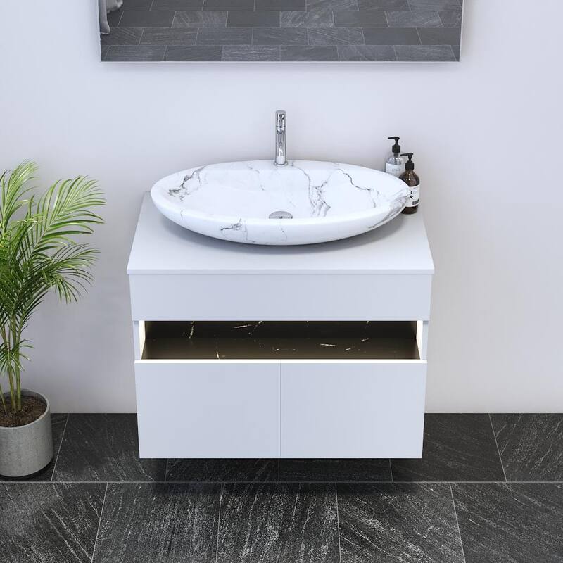 Laguna 2D 80 Floating Bathroom Vanity (32" Width)