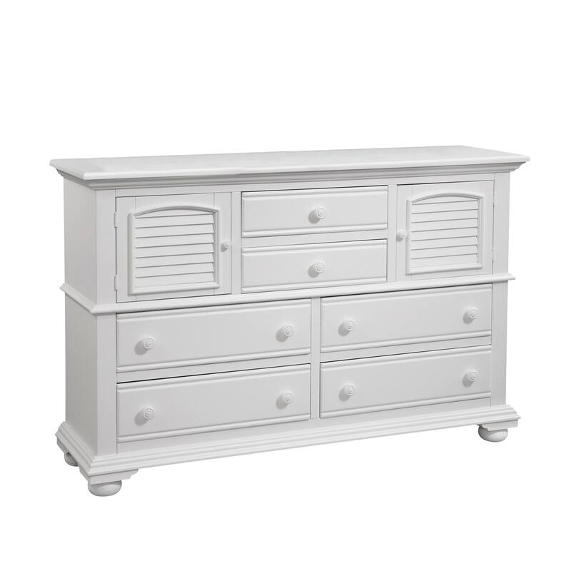 Beachcrest Eggshell White Wood Dresser - Dresser Only