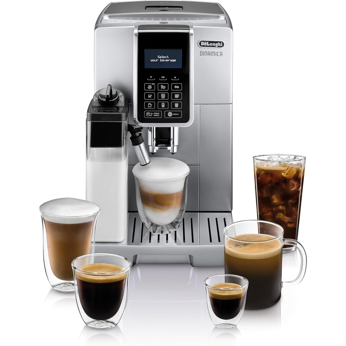 De'Longhi ECAM35075SI Dinamica LatteCrema Espresso Machine-Certified Refurbished