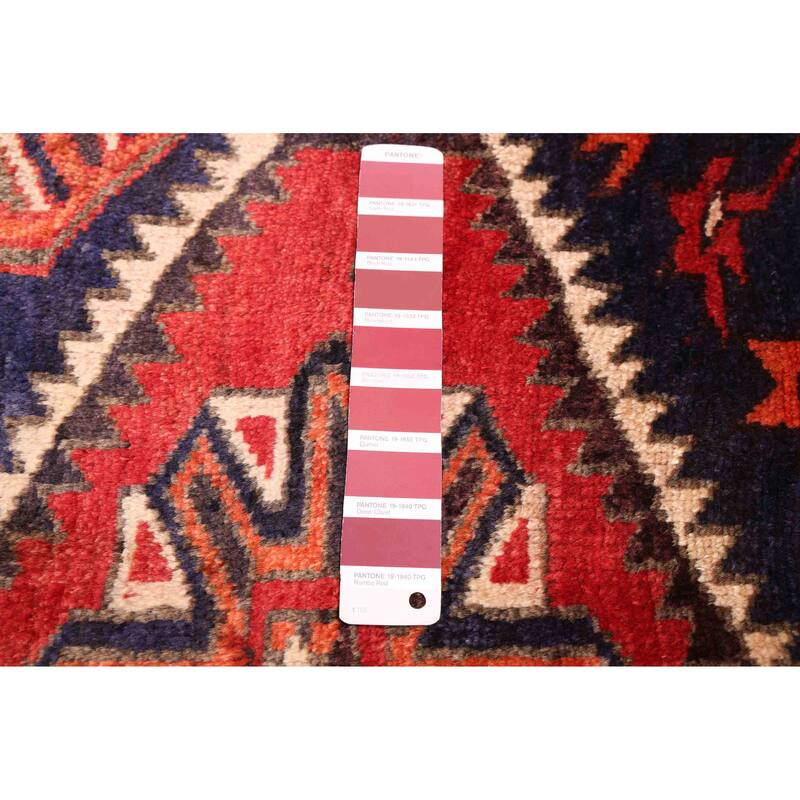 ECARPETGALLERY Hand-knotted Melis Vintage Red Wool Rug - 5'7 x 6'3