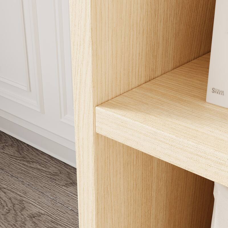 8-Cubby Kids Bookshelf Wooden Toy Storage Organizer Bookcase