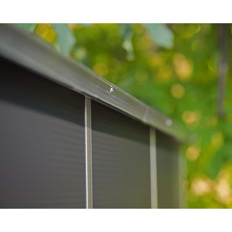 Rubicon Dark Gray Garden Storage Shed