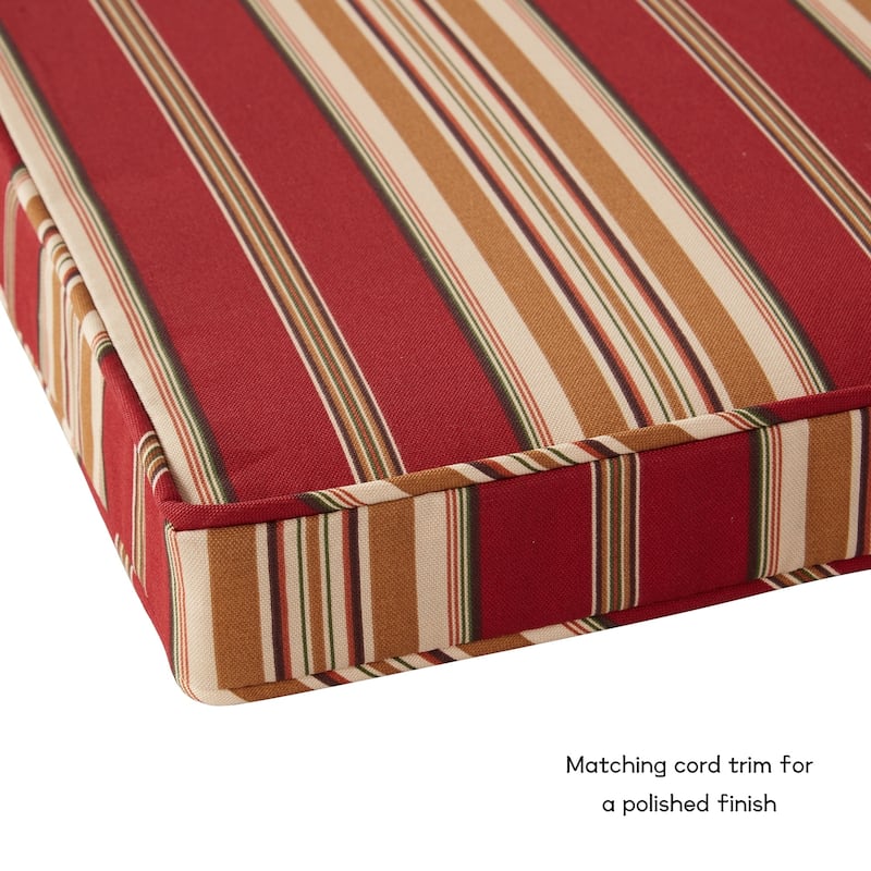 Greendale Home Fashions 18-Inch Square Outdoor Chair Pad (4-Pack)