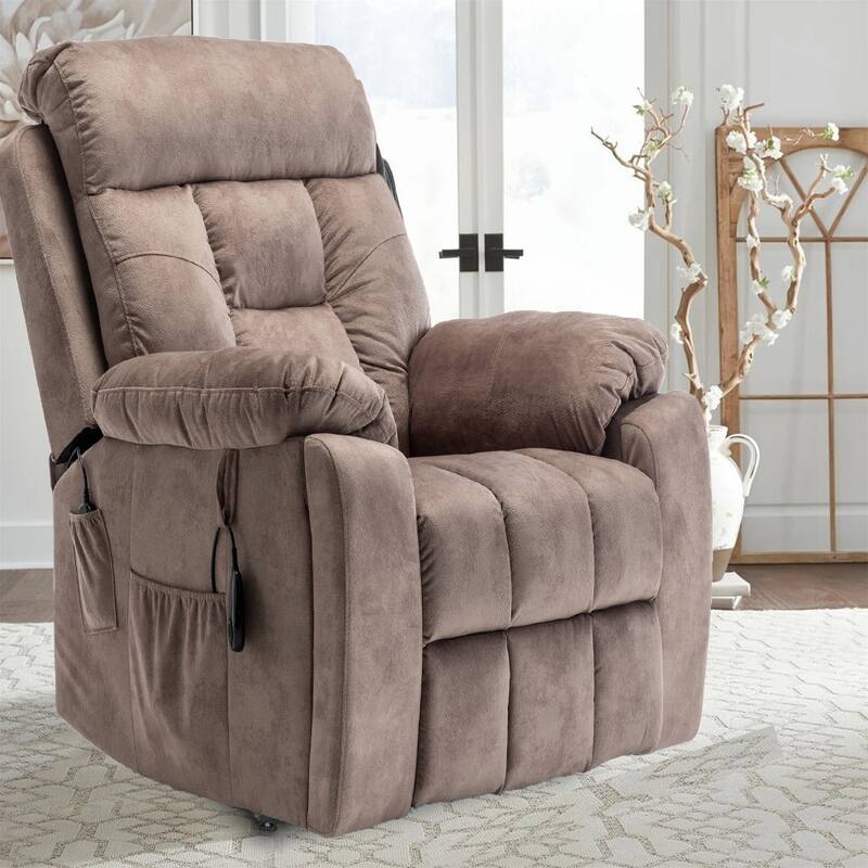 Power Lift Chairs Recliner for Elderly Oversized Electric Recliner Chairs with Cup Holders Massage Chair