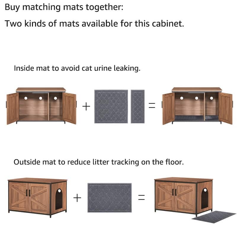 Cat Litter Box Enclosure with Top Opening