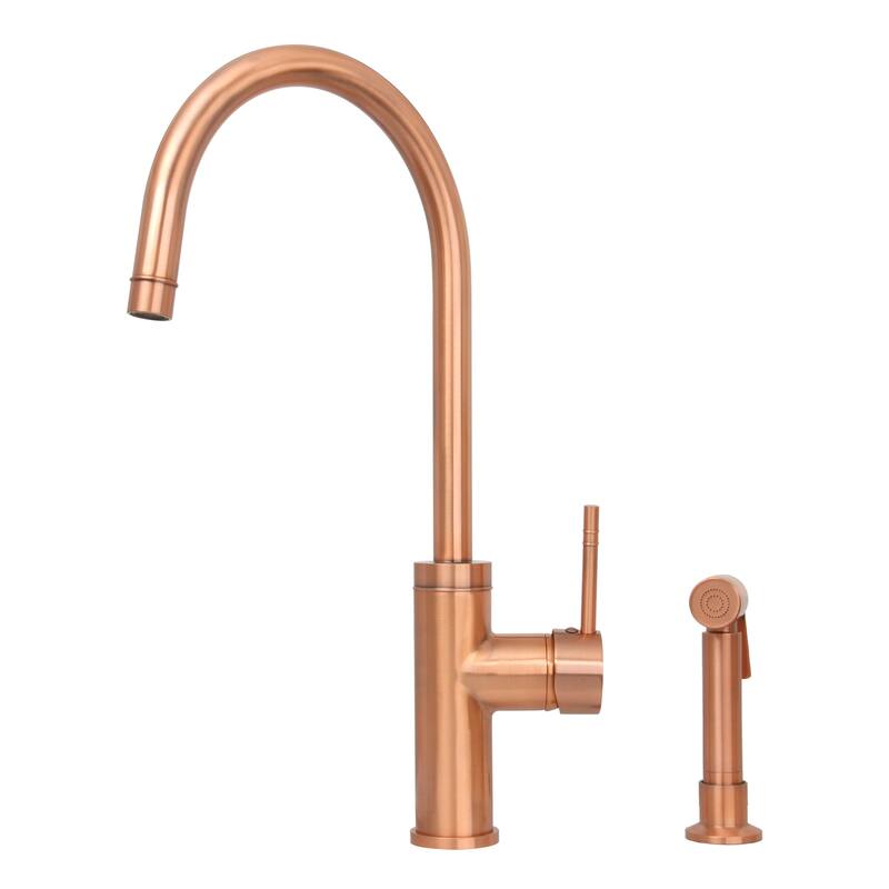 One-Handle Widespread Kitchen Faucet with Side Spray