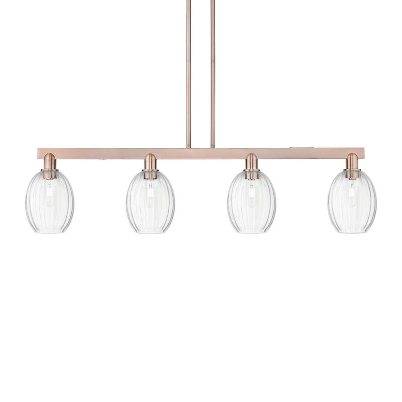 Innovations Lighting 716-4I-12-48 Preston Linear Preston 4 Light 48" - Antique Copper / Clear