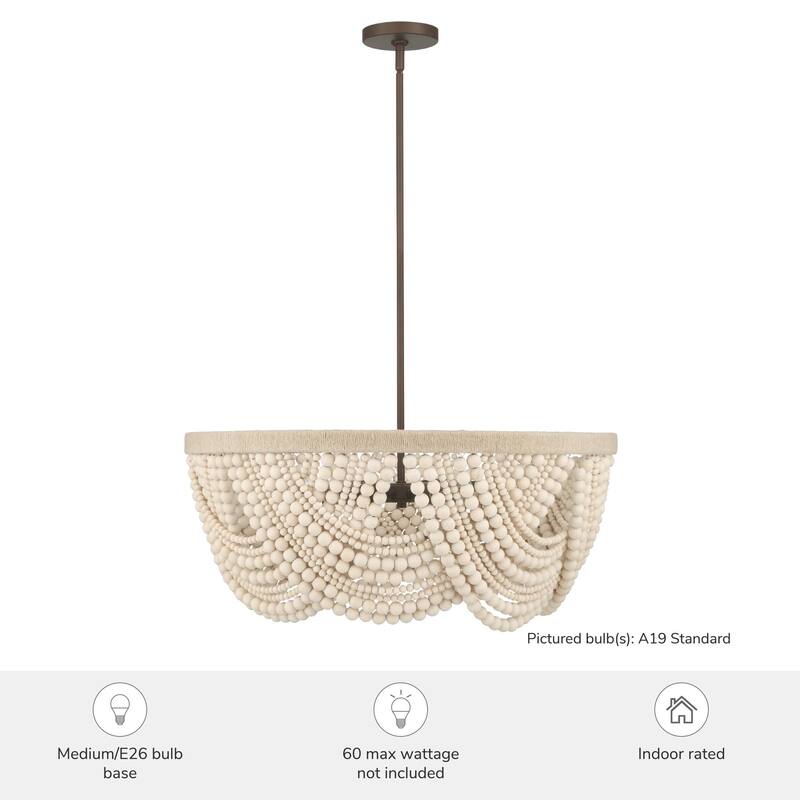 Hunter Autumndale Chandelier - Dining Room, Entry, Living Room - Organic Modern