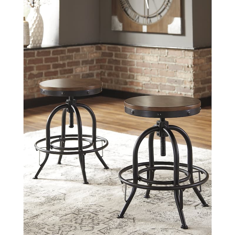 Signature Design by Ashley Valebeck Brown/White 5-Piece Counter Height Dining Package