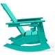 preview thumbnail 4 of 68, Shoreside Kids Outdoor Poly Adirondack Rocking Chair with Cup Holder (Set of 2)