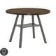 preview thumbnail 16 of 19, Furniture of America Winnie Oak 47-inch Round Pub Table with Drop Leaf