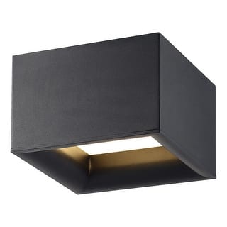 Access Lighting Bloc - Flush Mount - Black Finish - White Acrylic