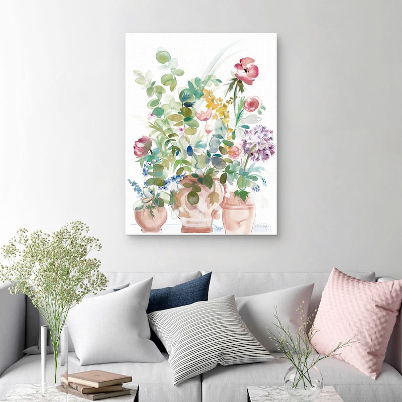 Potted Cheer Sanctuary by Annabel Fairfax Canvas Art Print
